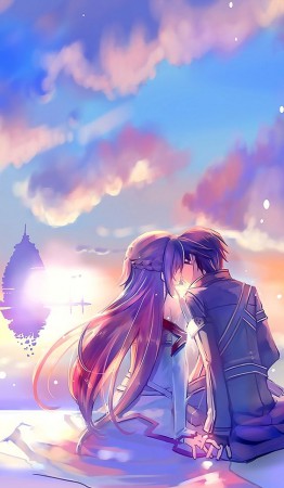 Kirito - Asuna kiss <3